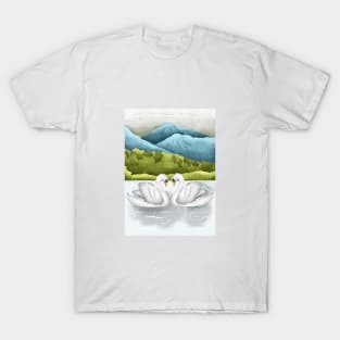 Two River Swans T-Shirt